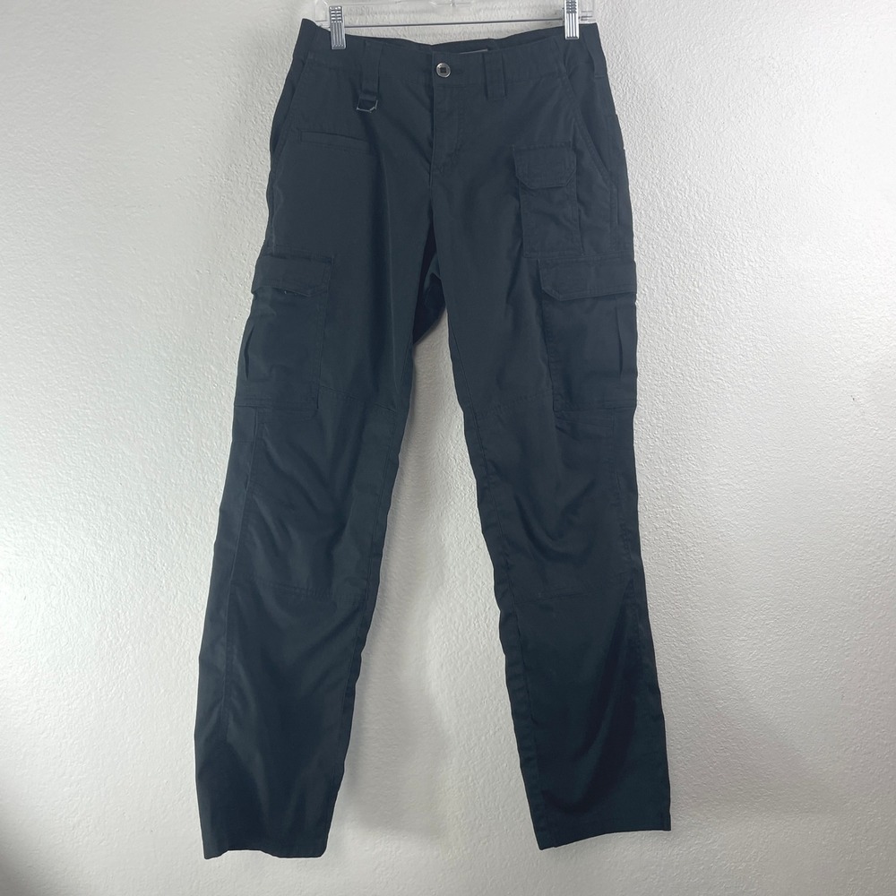 5.11 Tactical Cargo Pants Women 4 Regular Black Ripstop Utility Workwear Outdoor